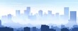 © Aris Suwanmalee - Futuristic city skyline with soft blue tones.