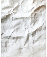 Wall Mural - Wrinkled White Paper Textured Background Perfect for Graphic Design Projects : Generative AI