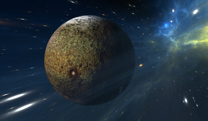 Wall Mural - planets outside our solar system. exoplanets and exoplanetary systems, space background.