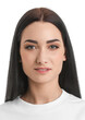 © New Africa - Passport photo. Portrait of woman on white background
