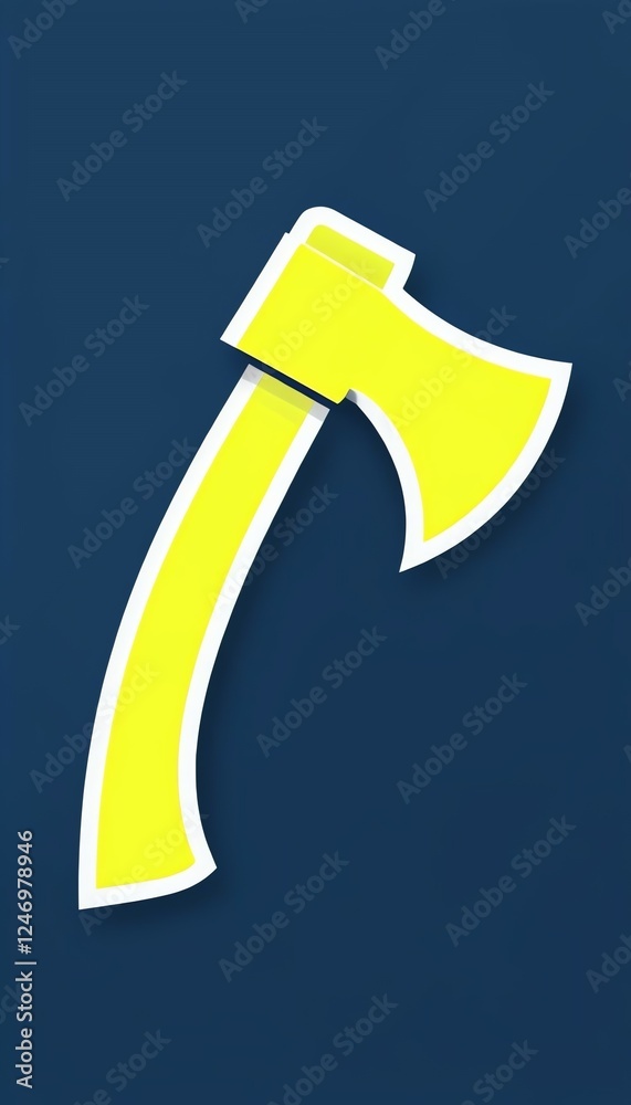 axe icon, simple hatchet symbol, axe pictogram, tool, blade, chop, wood ...