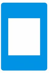 blue square frame