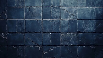 Wall Mural - Dark stone tile wall texture background