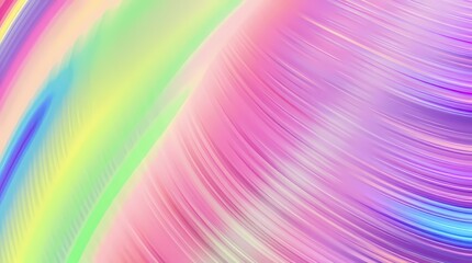 Poster - Colorful abstract swirl pattern with vibrant pastel hues and flowing lines. Generative AI