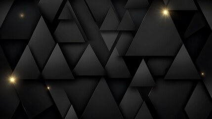 Wall Mural - Dark triangle pattern background