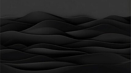 Wall Mural - Dark waves, abstract background (1)