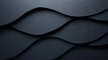 Wall Mural - Dark waves abstract background