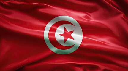 Wall Mural - tunisian flag for national Day or Independence Day of tunisia