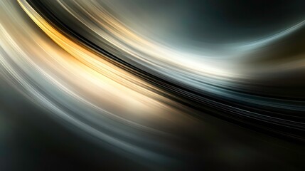 Poster - a stunning smooth gradient is created on the black gold background with a dark surface, accentuated 