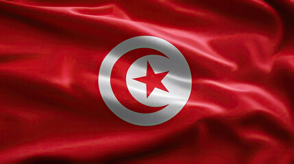 Wall Mural - tunisian flag for national Day or Independence Day of tunisia