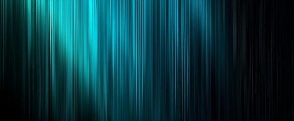 Poster - Abstract Blue, Black, and Teal Abstract Background with Vertical Lines, Glowing Light Effect Background Presentation Design.
