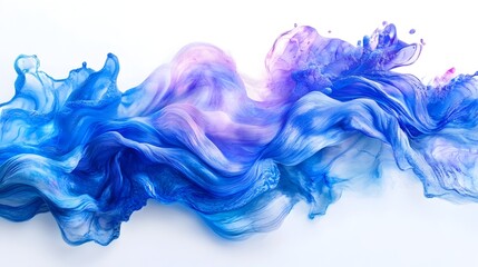 Poster - Captivating abstract digital art composition featuring a vibrant and dynamic fluid blending of vivid colors creating a mesmerizing and ethereal visual experience