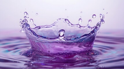 Aufkleber - Captivating water splash frozen in time showcasing the beauty and dynamics of liquid movement  This image captures the energy and refreshing nature of water