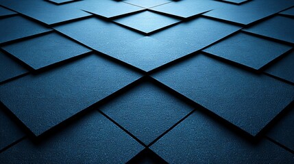 Wall Mural - Abstract blue square pattern background