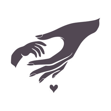 Mother's Day Silhouette Vector Design Illustration