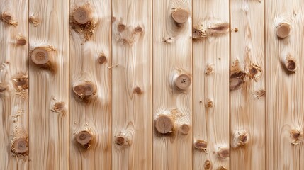 Wall Mural - Knotty pine wood wall texture background