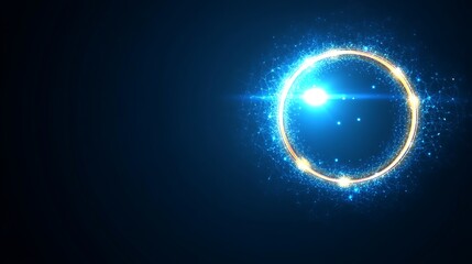 Poster - glowing circle abstract background