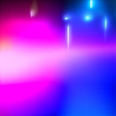 Poster - Vibrant light display with dynamic colors in an urban setting at night showcasing energy and movement