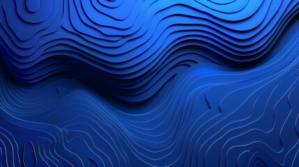 Futuristic abstract banner with flowing water rings and dynamic ripples on dark blue background