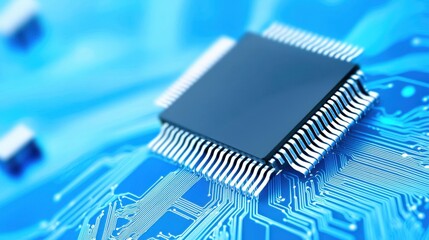 Poster - Exploring semiconductor technology advancements in electronics manufacturing workshop detailed analysis innovative environment close-up view