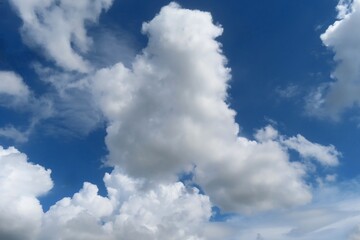 Wall Mural - beautiful cloudscape in blue sky, natural clouds background