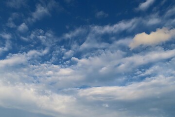 Wall Mural - beautiful cloudscape in blue sky, natural background