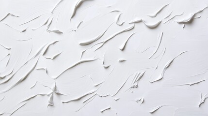 Poster - White textural background revealing fluid brush strokes generating visual movement, dynamic depth for graphic design, artistic layouts