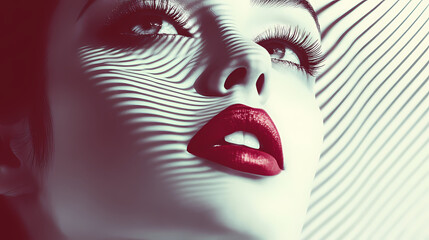 Wall Mural - surreal young beautiful woman