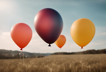 Wall Mural - background balloons bright balloon birthday celebration party blue white decoration red colourful helium colours air isolated fun holiday green sky yellow group pink purple bunch anniversary