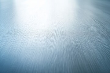 Fototapete - A serene light baby blue wooden surface features subtle grain texture, offering tranquility and ample copy space ideal for minimalistic backgrounds