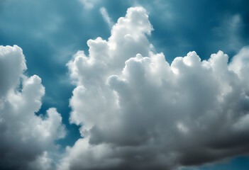 Wall Mural - clouds sky beautiful blue cloud heaven beauty day background colours white nature light air sunlight high cloudscape scenic summer climate cumulus clear atmosphere bright view cloudy scene weather