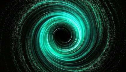 Wall Mural - Dark green grainy texture background swirling abstract glowing noise vortex, poster, head, digital design, dynamic motion, energy, chaotic, luminous, fluid, vibrant, deep, mysterious, organic, visual 