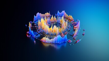 Wall Mural - glow swirl light effect. circular lens flare. abstract rotational lines. power energy element. lumin