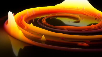 Wall Mural - glow swirl light effect. circular lens flare. abstract rotational lines. power energy element. lumin