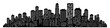 © KRvisualPRO - black city silhouette with transparent background