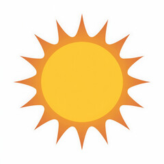 sun symbol icon design. illustration isolated on white ba 
