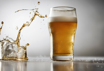 splashing glasses background out cheers cold beer white splash cheer toast isolated goggles celebration dripped alcohol froth gold bubble foam 2 pint drink beverage congratulation lager fresh mug