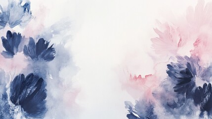 Wall Mural - Colorful watercolor floral design with soft pastel tones and expressive brush strokes. Generative AI