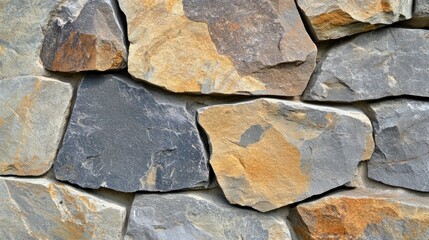 Sticker - Rustic stone wall texture, outdoor, close-up, natural background, design