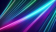 © MHC_Design - Laser beams diagonal beams of light on a dark background. Colorful light paths with movement effect graphic resource