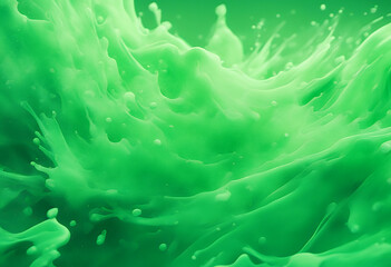 Wall Mural - illustration texture background abstract green paper painted splash elegant brush solid design dark 