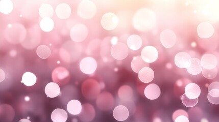 Wall Mural - pink bokeh lights background, romantic mood