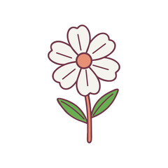 Poster - Wildflower daisy floral illustration