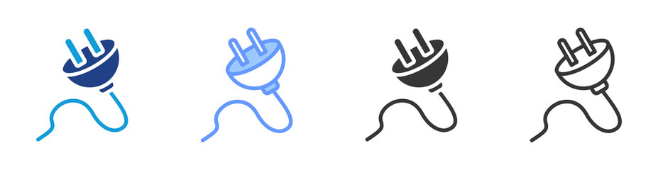 Poster - Power capping icon set multiple style collection