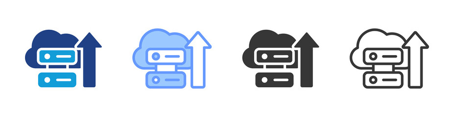 Aufkleber - Optimized storage icon set multiple style collection