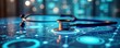 © Vadym - AI powered healthcare system shows personalized treatment plans. Modern tech solutions for health care. Futuristic interface with medical tech concepts. Stethoscope rests on interactive display.