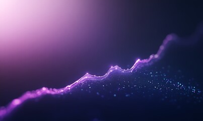 Poster - A vibrant financial growth indicator image featuring neon glow effects.
