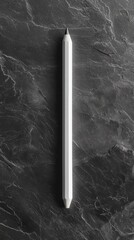 Leinwandbilder - white pencil on dark slate background