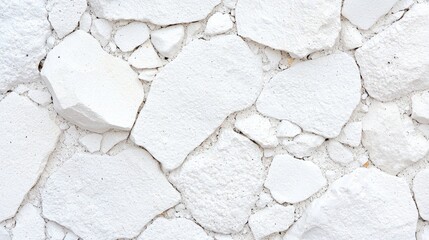 Wall Mural - White stone wall texture background (3)