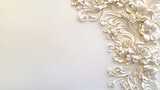 Elegant White Floral Wall Decor Design